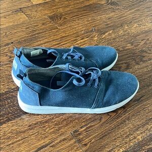 Toms Blue Sneakers Slip-On Elastic Laces